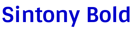 Sintony Bold フォント